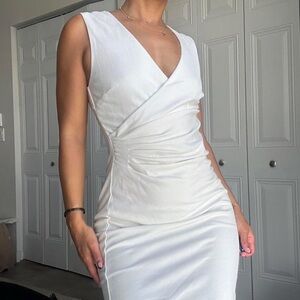 DVF linen wrap dress